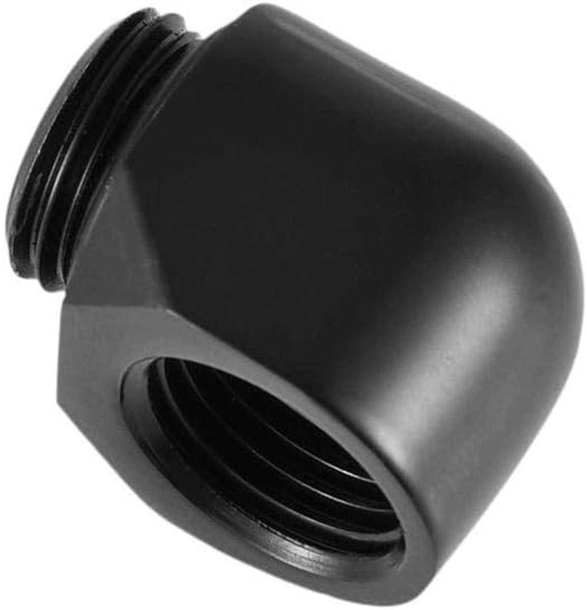 2 stks 90 Graden G1/4 '' Draad Messing Elleboogfitting, Connector Extender Adapter voor Computer CPU Waterkoelsysteem(Man-vrouw)