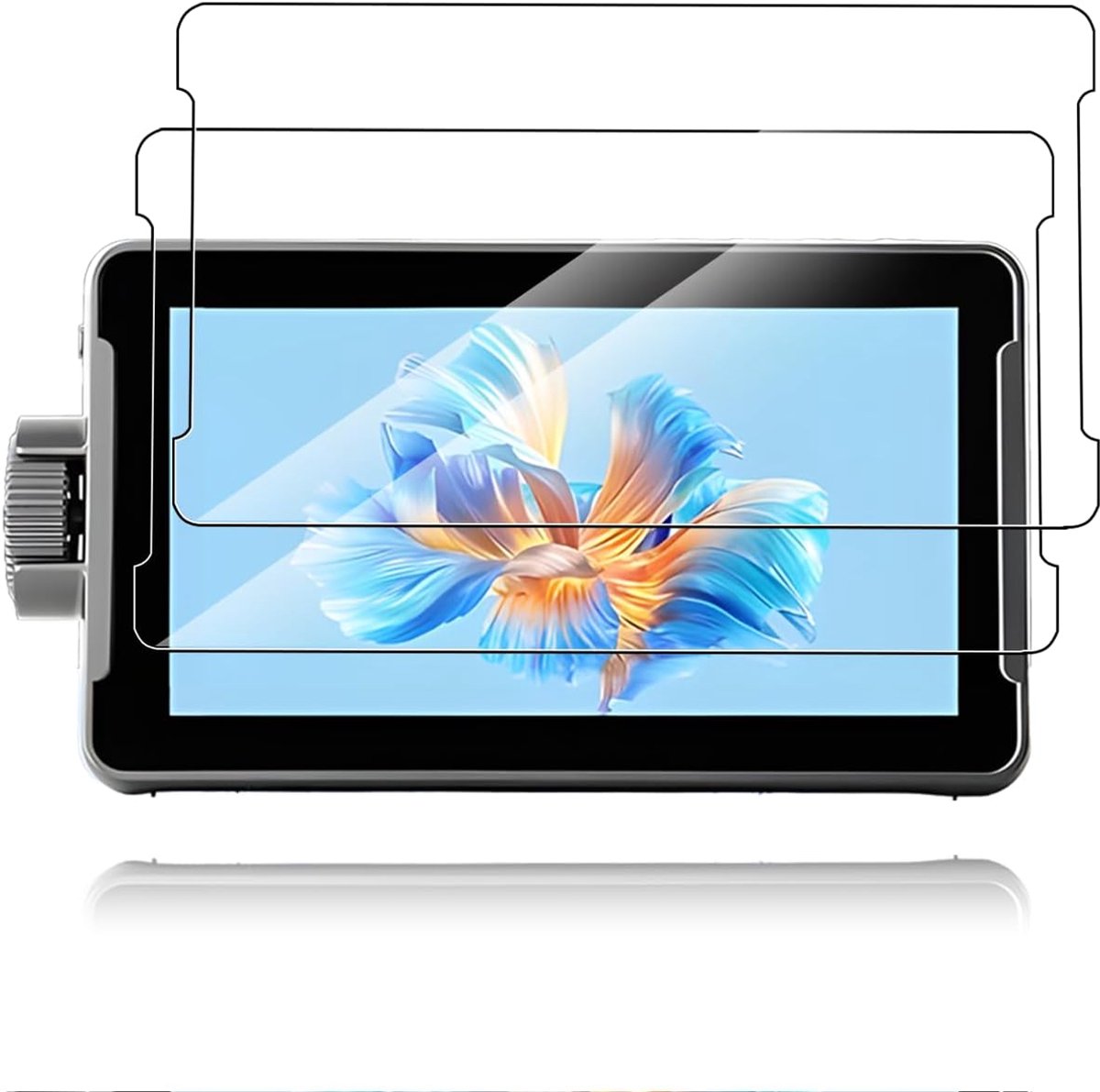 Displaybeschermfolie voor VILTROX DC-550 PRO II touchscreen camera Field Monitor 5.5 inch, HD-helder, krasbestendig, anti-vingerafdruk, zachte PET-beschermfolie, 2 stuks