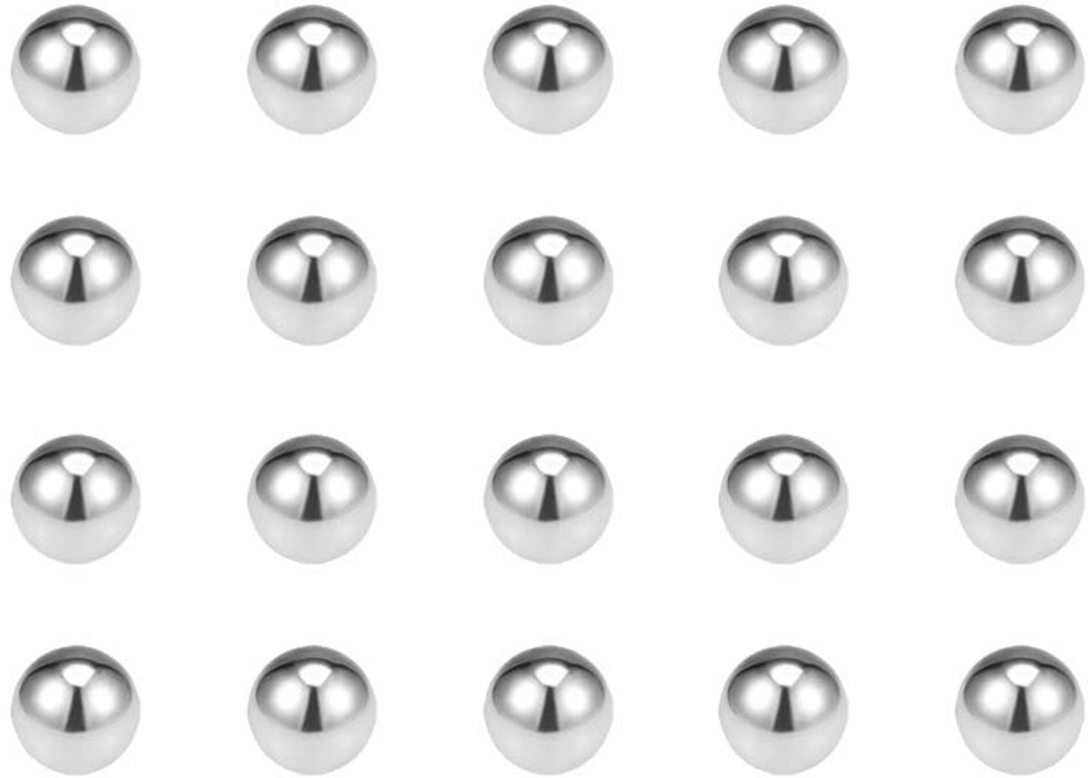 Sourcing map Lagerkogels precisie ballen G200 6 mm - 11 mm van 304 roestvrij staal 3/8 "(50 stuks)