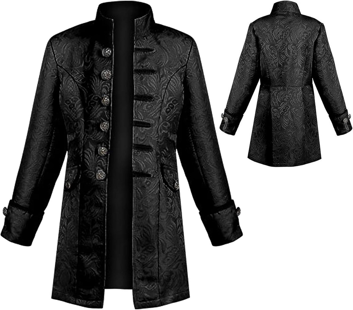 Middeleeuwse gothic mantel voor kinderen, steampunk rokjas, cosplay, carnaval, Halloween, kostuum voor kinderen, maat 125-165