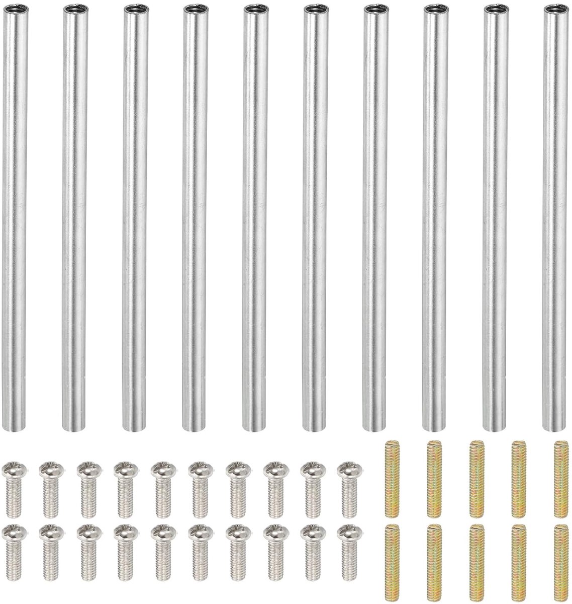 90 mm, ronde connector M4 voor hardwarestang met volledige schroeven voor lamp- en meubelmodellen, reparatieonderdelen