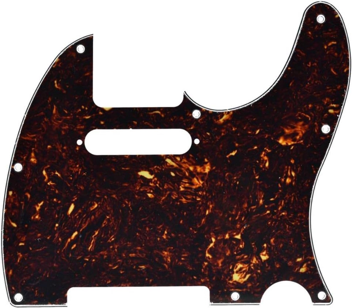 8-gats Telestijl gitaar slagplaat TL slagplaat met opnameschroefgaten voor Tele/Telecaster Dark Tortoise