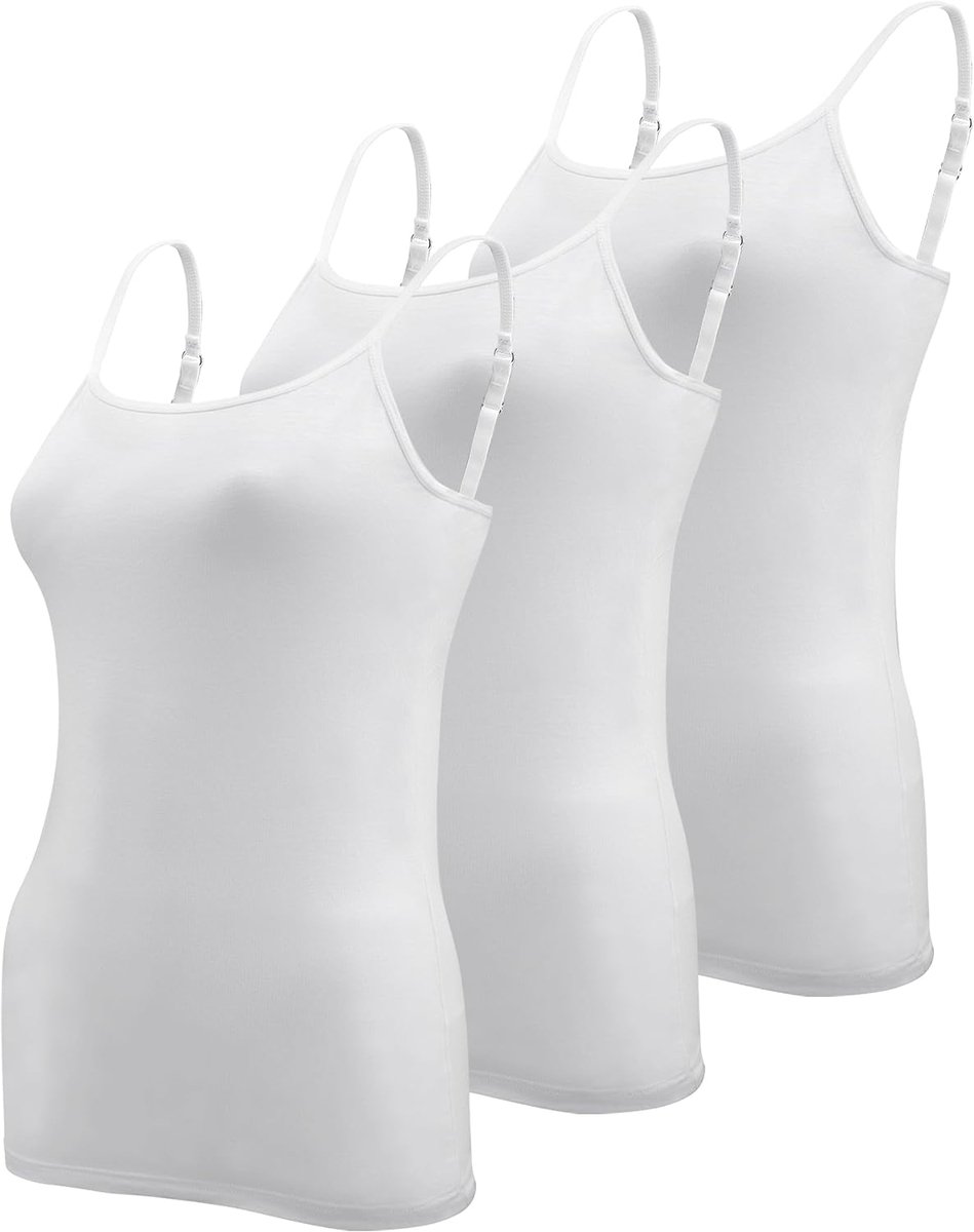 3 Stks Womens Hemdje Tank Top Spaghetti Strap Hemdjes Dames Onderhemden