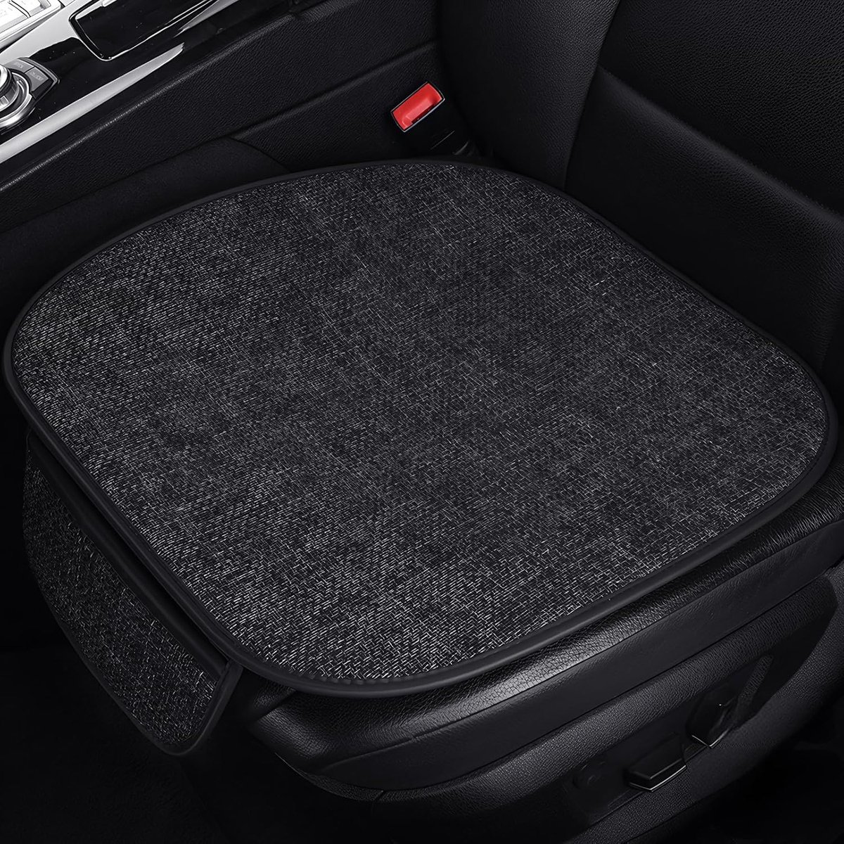 2 stuks universele autostoelkussens, 48 x 50 cm, antislip stoelbekleding voor voorstoelen, ademend en zacht, accessoires voor het interieur van de auto (2 voorstoelen)