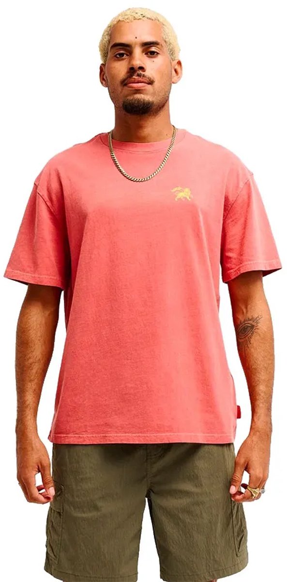 Quiksilver Bob Marley Zion T-shirt Met Korte Mouwen XL Man Rood