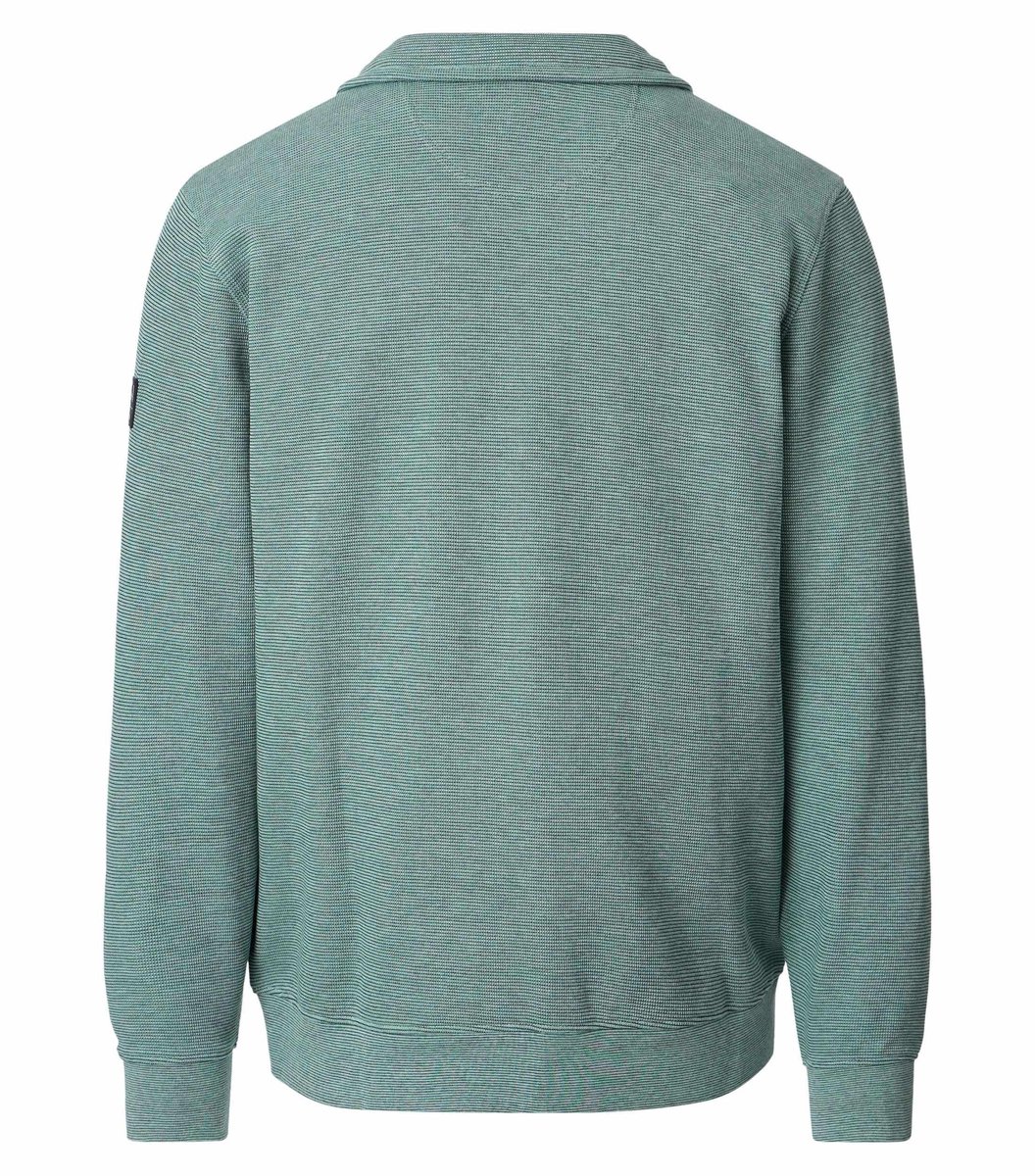 CASA MODA comfort fit sweat schipperstrui - groen
