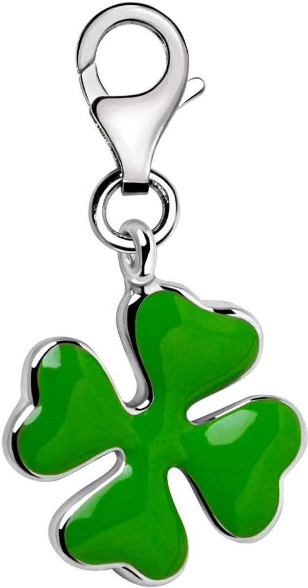Verzilverd Geluksklavertje Thema Charm Bedel Hangers voor Armbanden en Accessoires