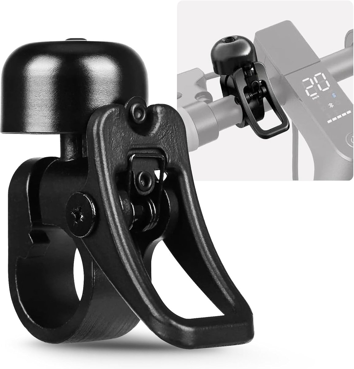 Elektrische step bel van aluminiumlegering, klassieke fietsbel voor Xiaomi Pro/Pro 2/1S/Lite/Mi3/Ninebot g30/fiets/MTB/elektrische fiets, bijpassend 22 mm stuur