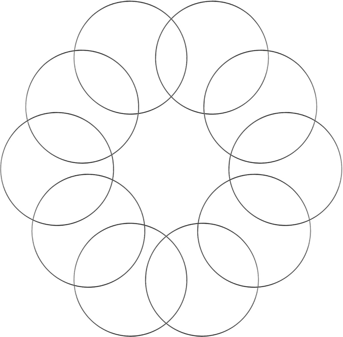 Ringen om te knutselen - 30 cm - metalen ring voor DIY, decoratieringen om op te hangen - decoratieve ringen voor dromenvangers, trouwkransen, draaddiameter 3 mm
