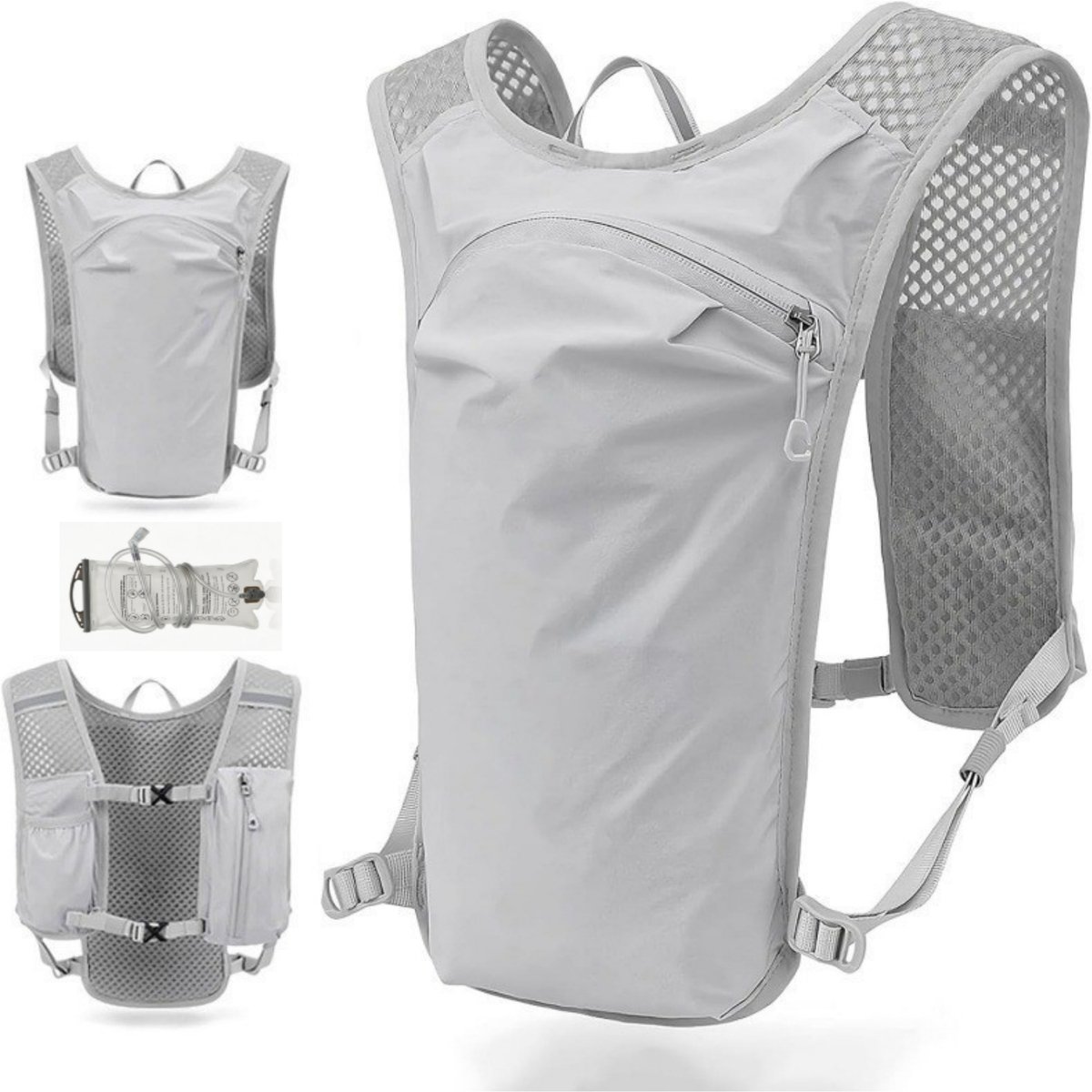 casalora — Hardloopvest/rugzak met drinksysteem: Lichtgewicht, geïsoleerd, inclusief drinkzak van 1,5 liter – Geschikt voor wandelen, trailrunning, wielrennen, marathons (unisex)