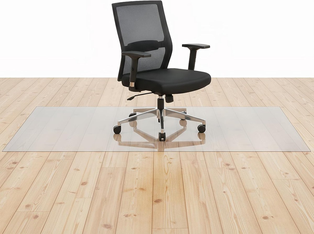 Transparante Bureau Stoelmat voor Houten Vloeren, Antislip en Gemakkelijk te Bewegen, Bescherming voor Rolstoelen en Bureau Stoelen (60 x 120 cm)