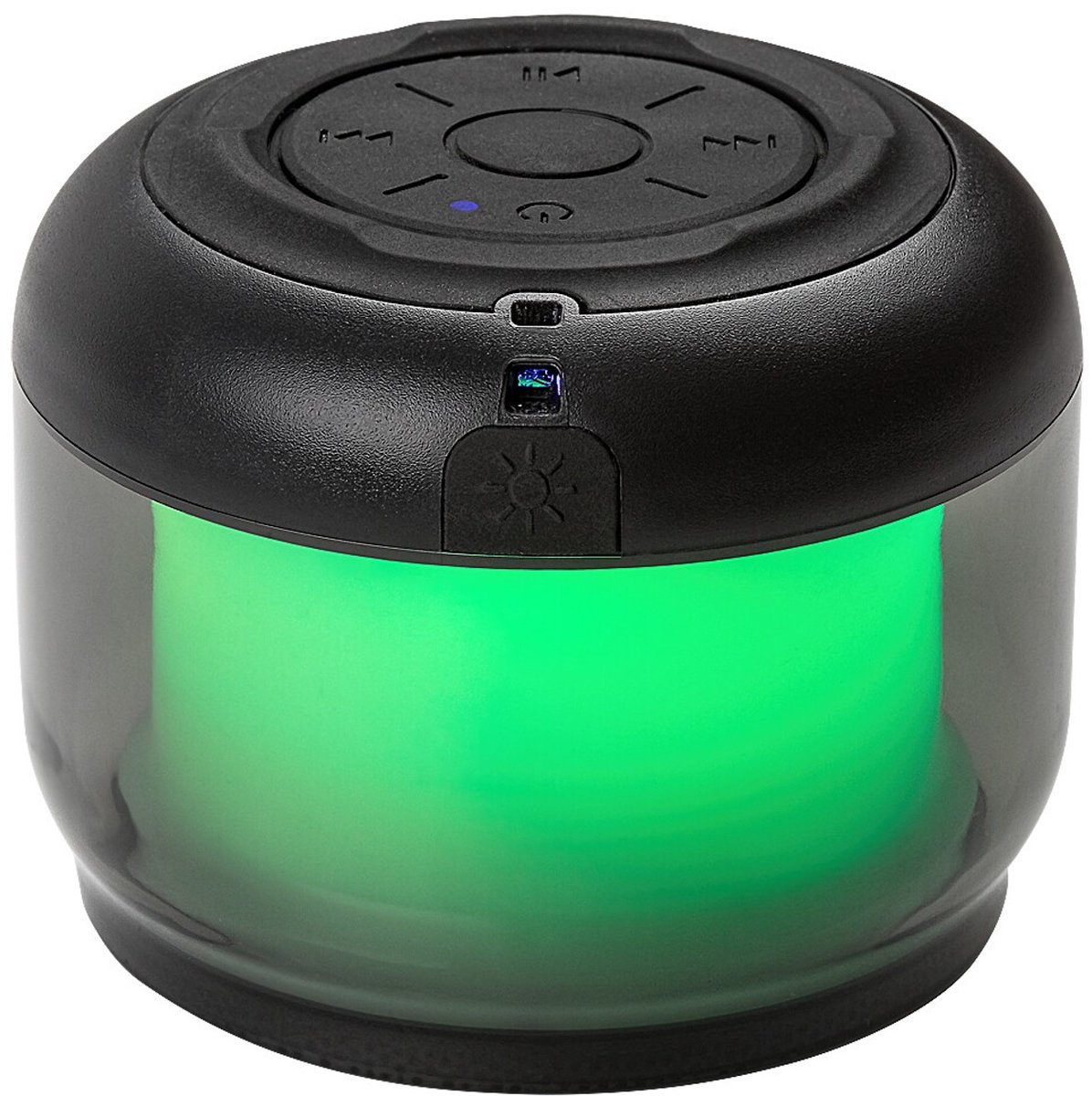 Rabalux Radelia bureaulamp, Bluetooth-luidspreker, RGB, zwart, IP20, accu, 76110