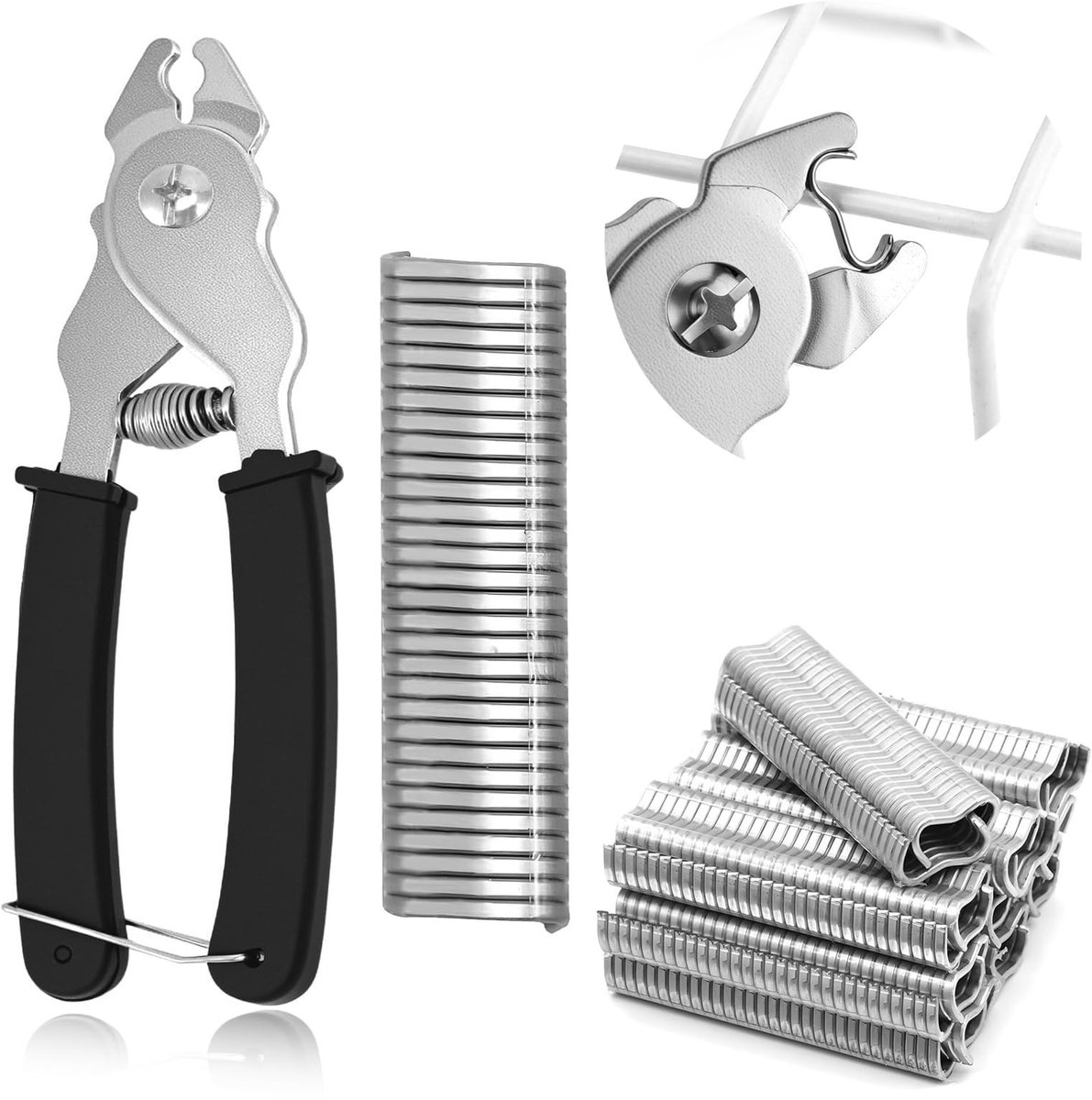 SolidKeus - Sausage Clipper Set met 1200 Clips en Pliers
