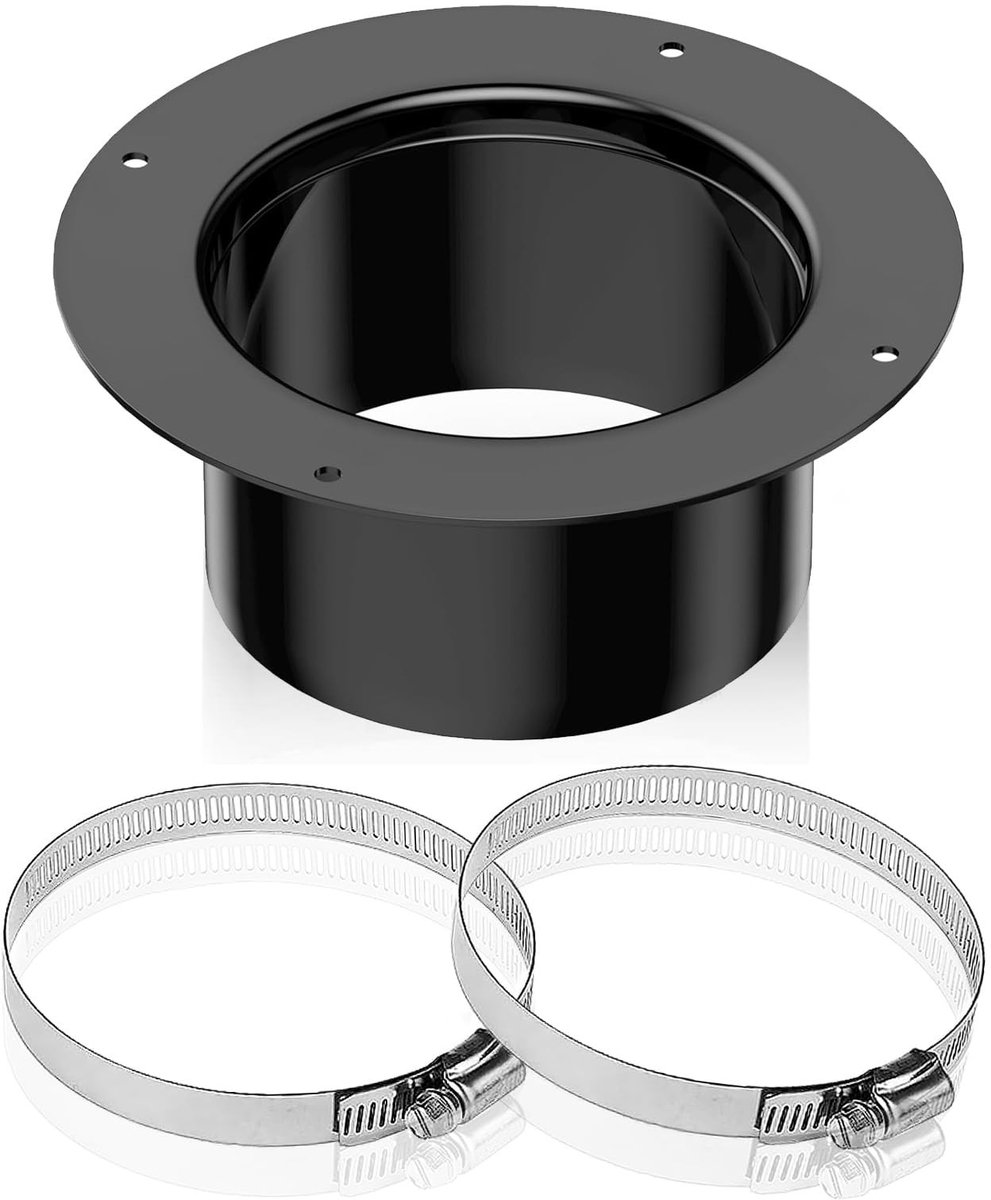 SolidKeus - Duct Connector Flens 120mm met 2 Slangklemmen