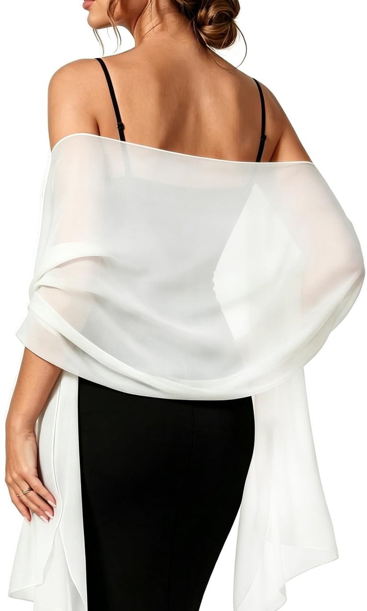 SolidKeus - Chiffon Sjaal voor Vrouwen 177x75cm Lichtgewicht