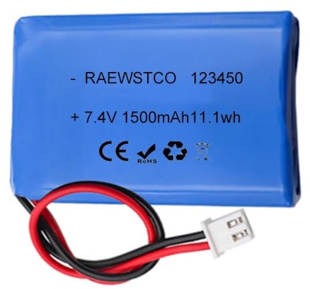 SolidKeus - Lithium Batterij 3,7V 1500mAh voor Massagers en Verlichtingssystemen