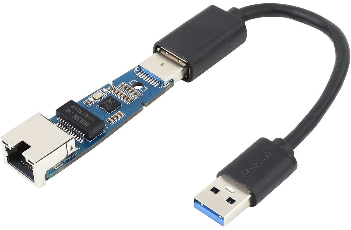 SolidKeus - USB 3.2 Gen1 naar RJ45 Gigabit Ethernet Converter Adapter