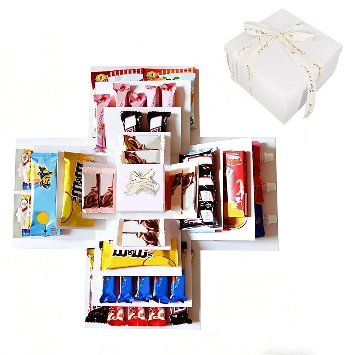 SolidKeus - 5 Laags Verrassingsdoos voor Verjaardag en Feestdagen