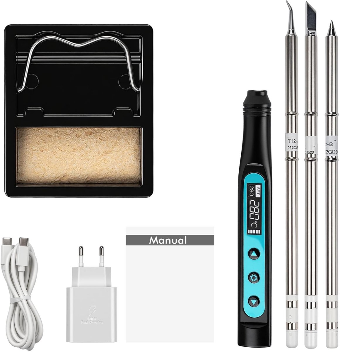 SolidKeus - USB-C Soldeerbout Set met Instelbare Temperatuur