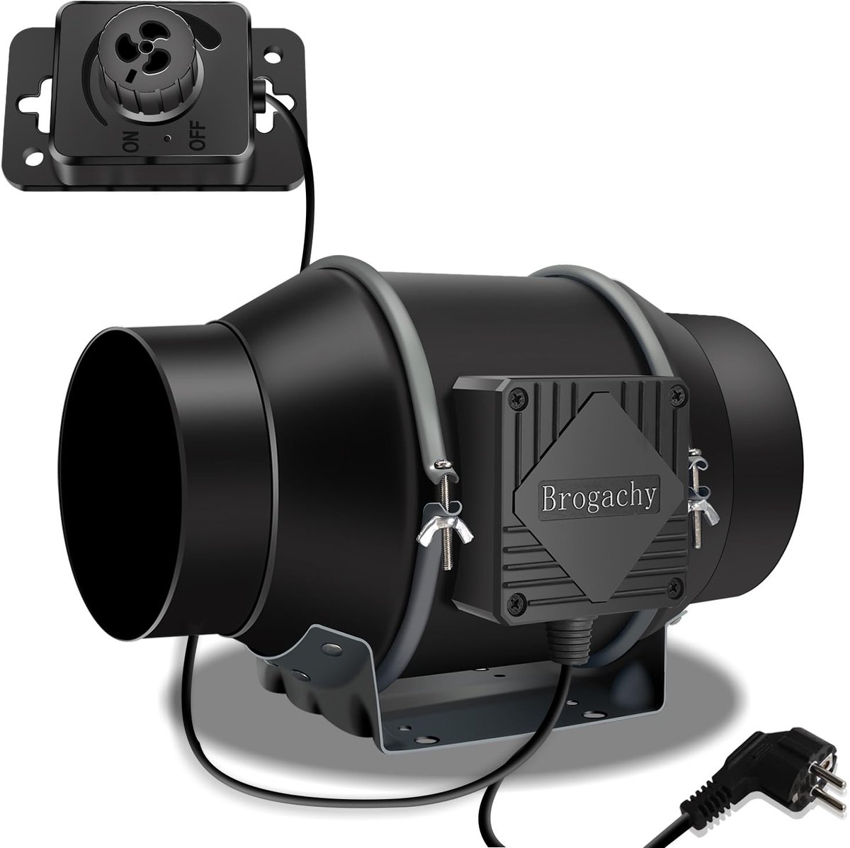 SolidKeus - 150mm Verstelbare Ventilator met EC Motor