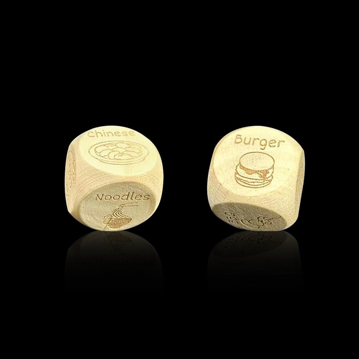 SolidKeus - 2 Stuks Voedselbeslissingsdobbelstenen voor Eten Kiezen