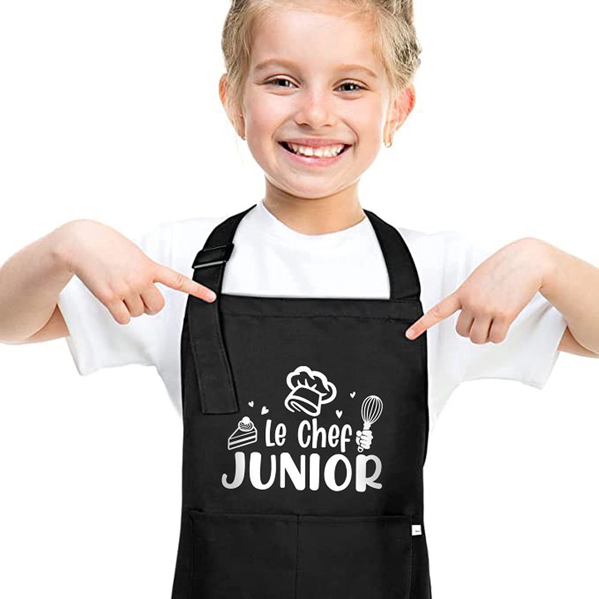 SolidKeus - Waterdicht Junior Chef Schort voor Kinderen met 2 Zakjes