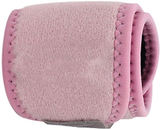 Stevige Polssteun voor Sport en Fitness - Ademend en Duurzaam Nylon in Roze Kleur — afbeelding 5