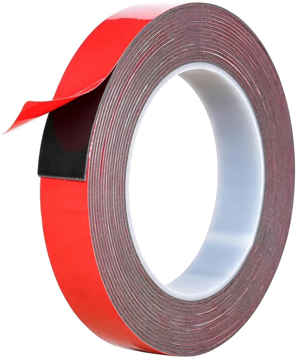 Extra sterk dubbelzijdig plakband 3 m x 20 mm, waterdicht en ideaal voor decoratie, bevestiging en montage binnen en buiten