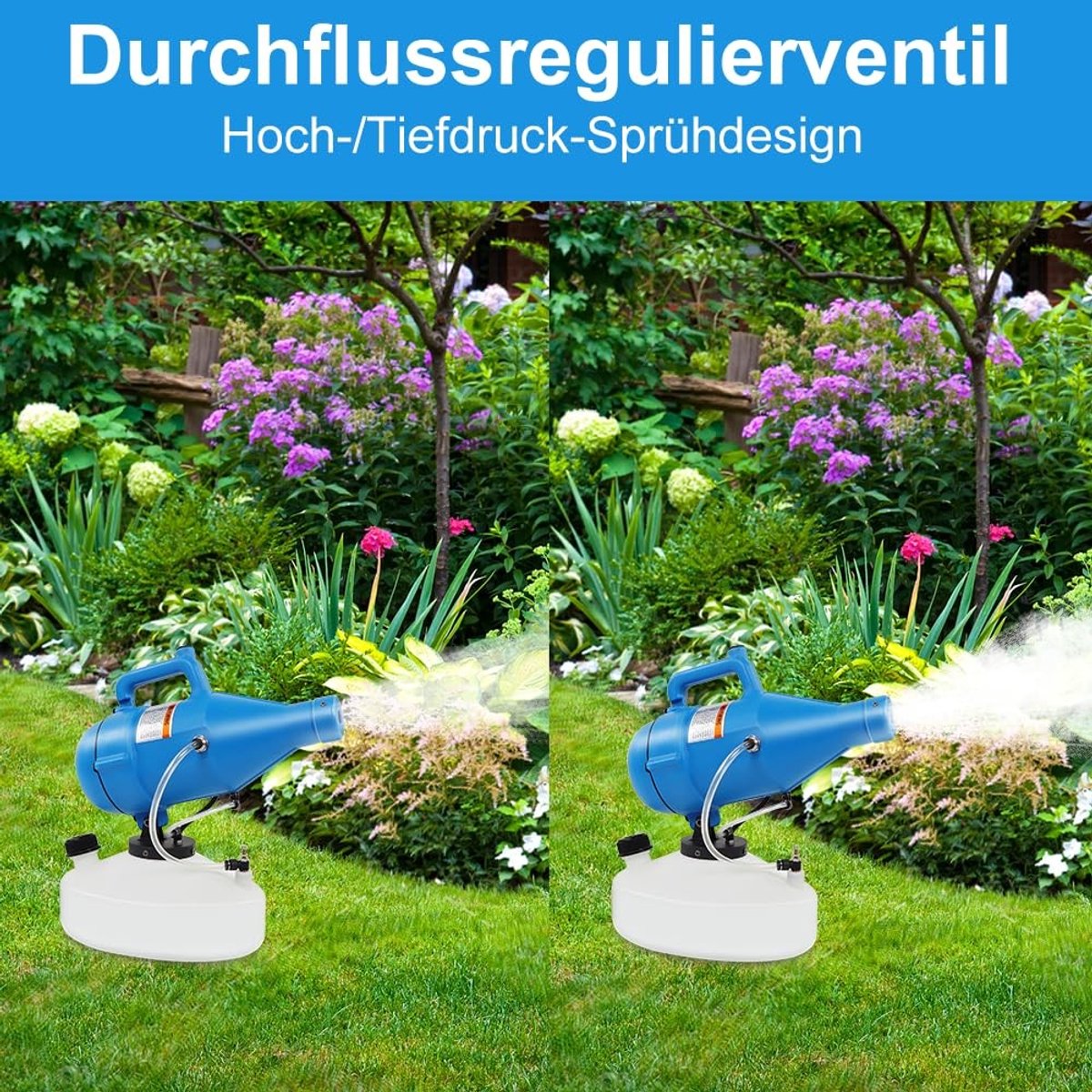 Draagbare 4.5L Elektrische Vernevelaar voor Koudmist met een Spuitafstand van 8-10M voor Tuin en Desinfectie