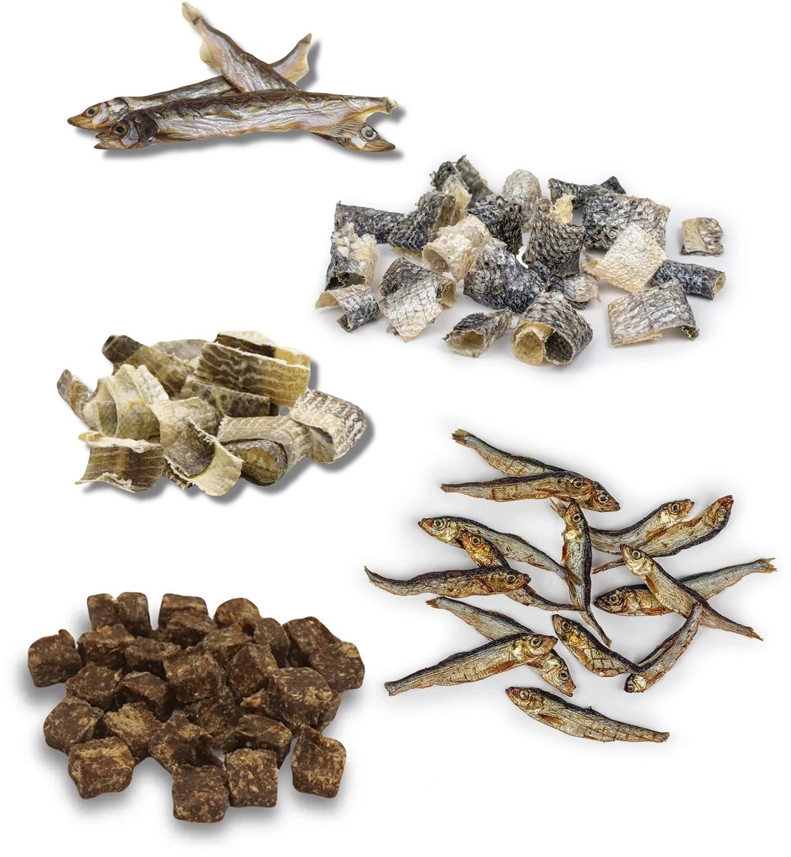 De-Tail Hondensnack pakket vis 1 kg. glutenvrij en hypoallergeen