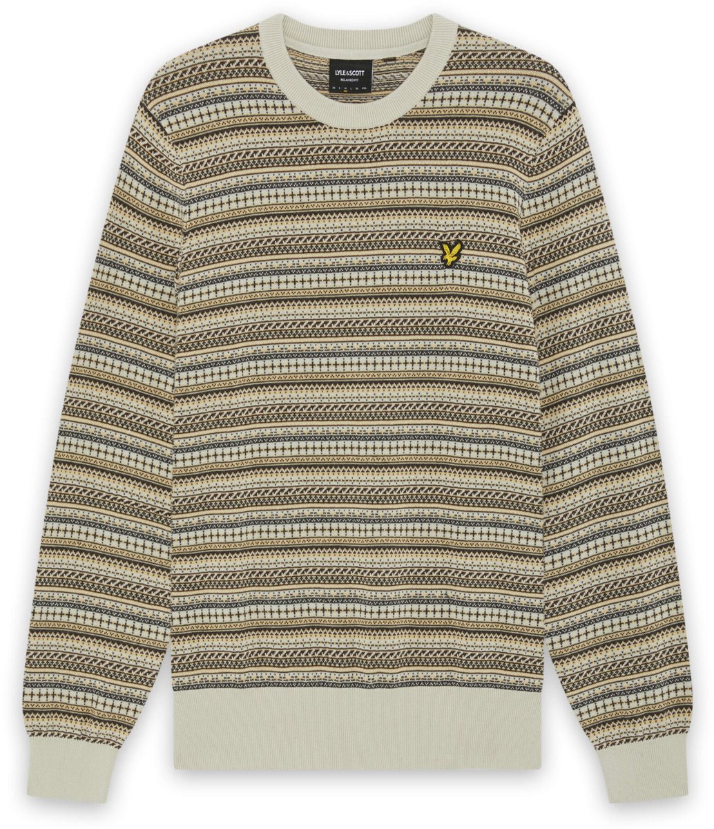 Lyle & Scott - Heren sweater - Maat L - Mannen - Beige -