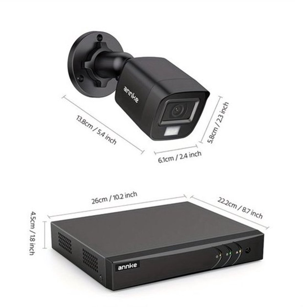 4-delige 3K Beveiligingscamera Set – Buitencamera – Dome Camera – PoE Camera – Bewakingscamera – AI Detectie – Kleurennachtzicht tot 30 m – Ingebouwde Microfoon