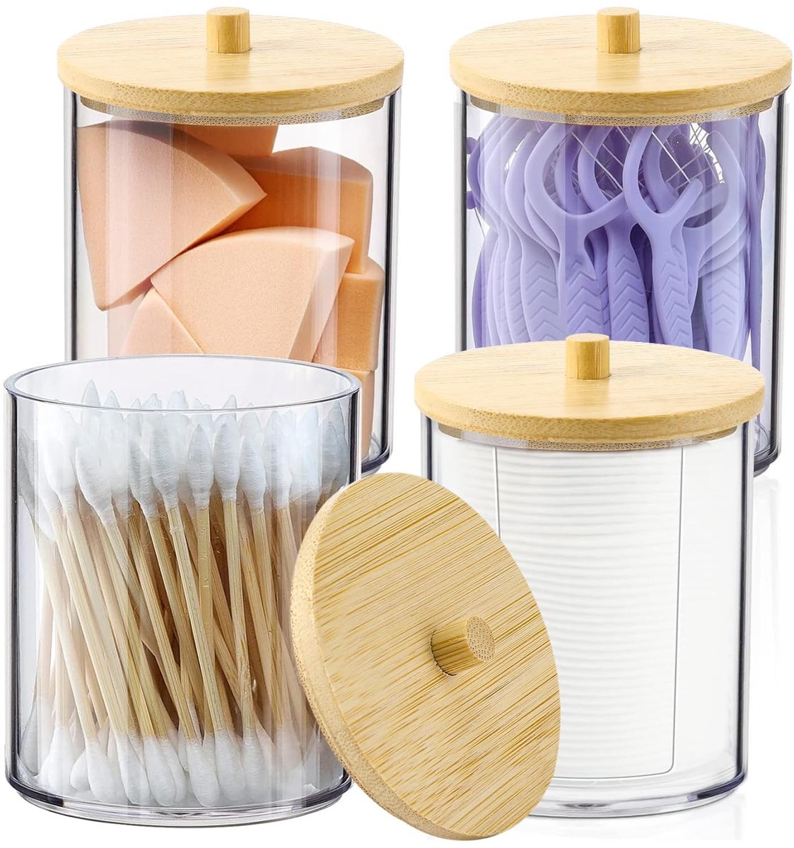 SolidKeus - Set van 4 Transparante Acryl Makeup Organizers