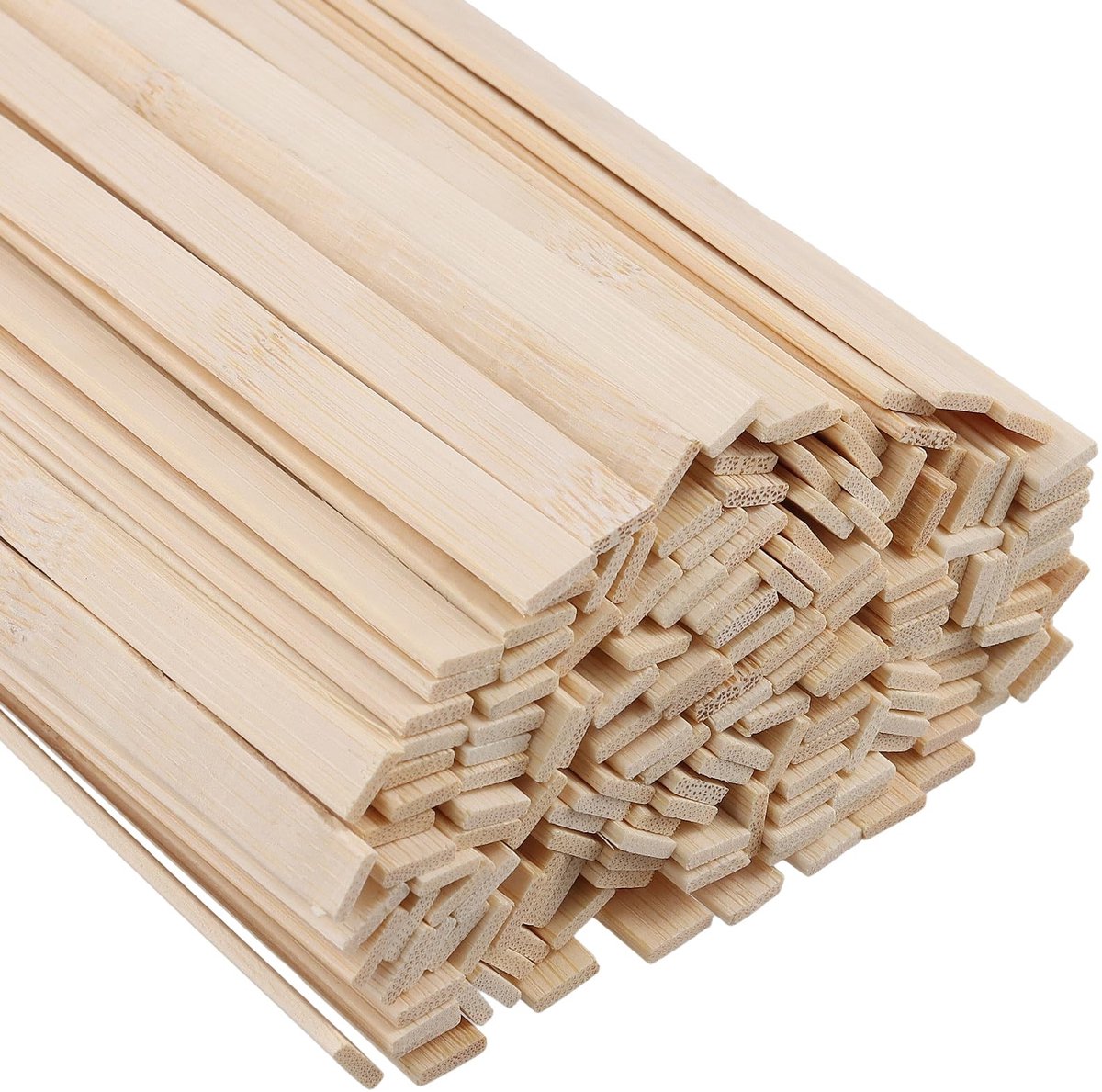 SolidKeus - 300 Stuks Natuurlijke Bamboe Stokken voor Creatieve Projecten