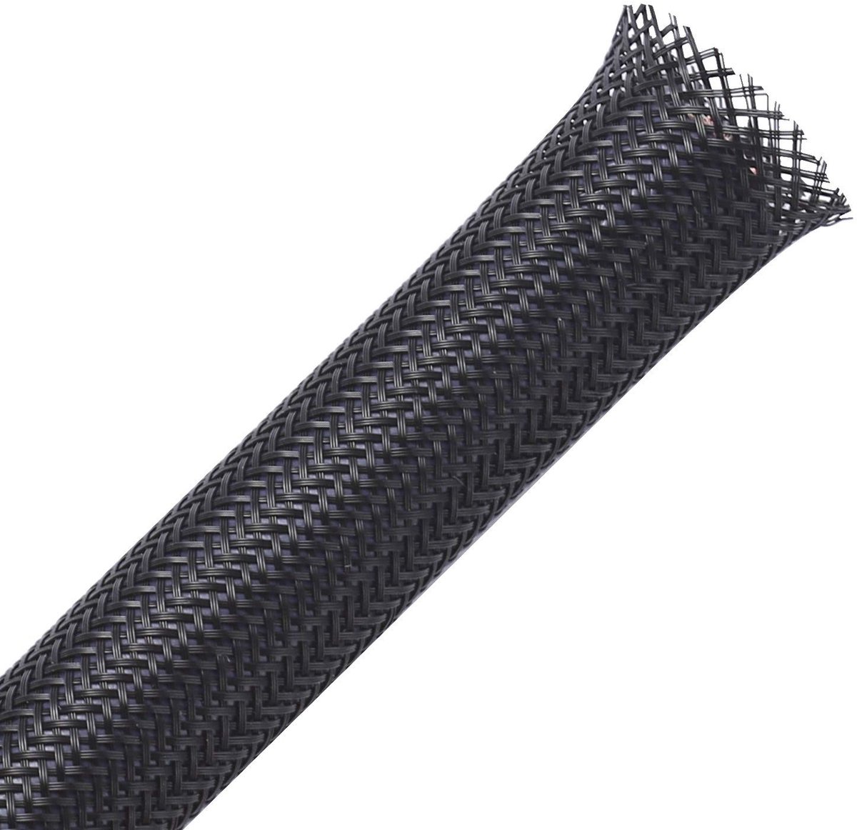 SolidKeus - 7,5 Meter Uitbreidbare Gevlochten Kabelsleeve in Zwart