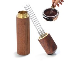 SolidKeus - Espresso Verdeelgereedschap met 6 Fijne Naalden voor Koffieliefhebbers