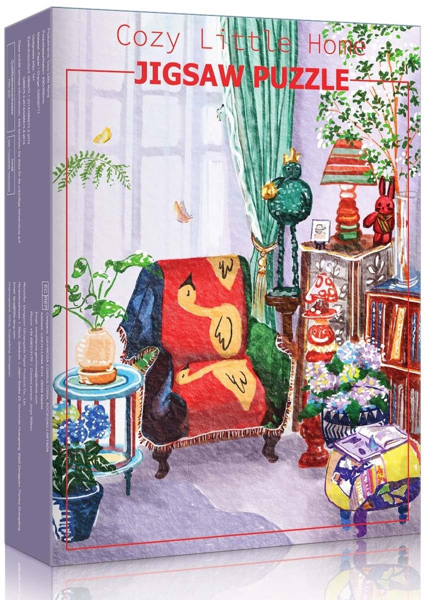 SolidKeus - 500 Stukjes Puzzel met Groene Cottage voor Volwassenen