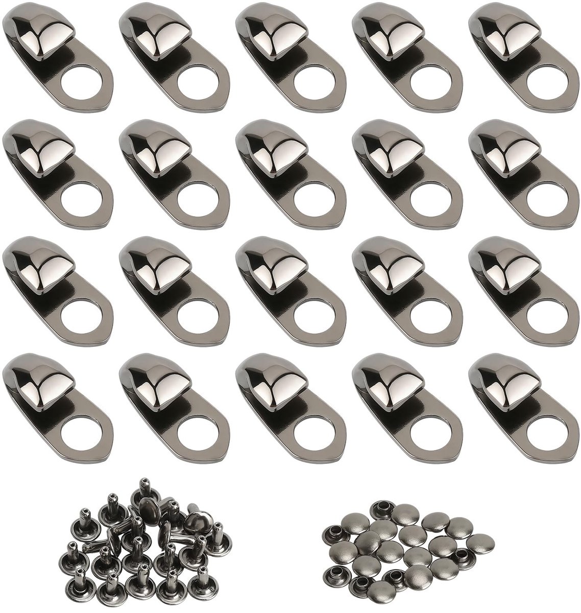 SolidKeus - 20 Stuks Schoenhaken en Rivets voor Outdoor Activiteiten