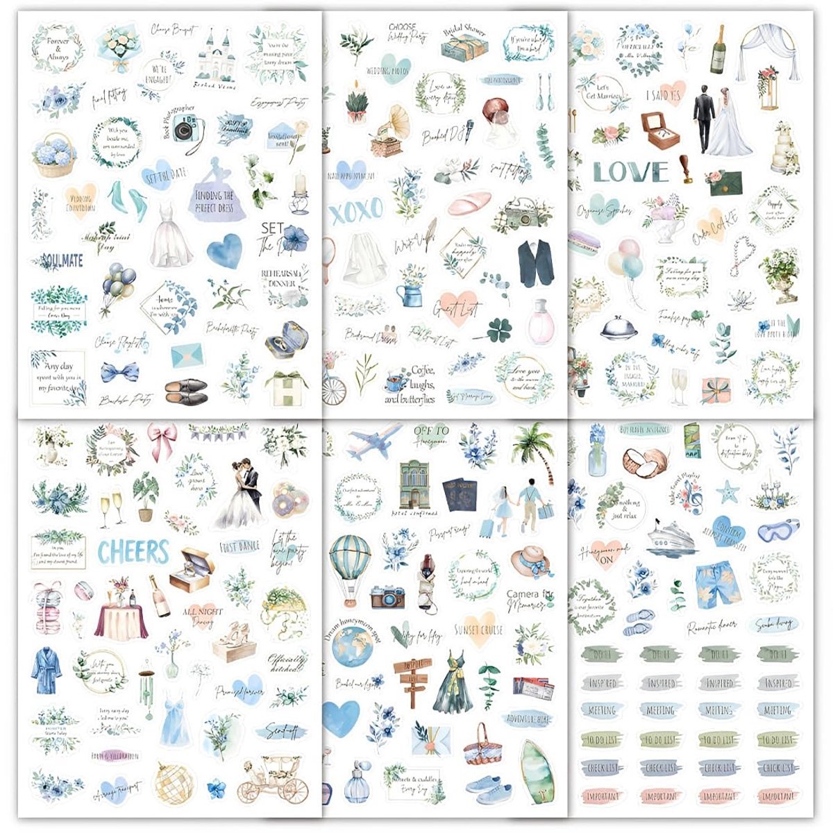 SolidKeus - Multifunctionele Bruiloftstickers voor Decoratie