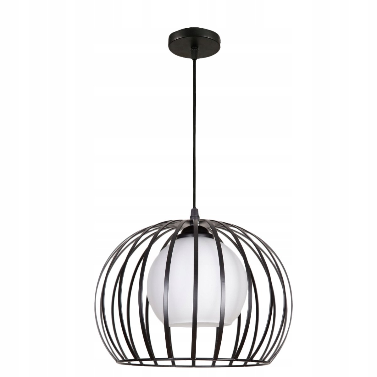MILO hanglamp industrieel zwart 28cm E27