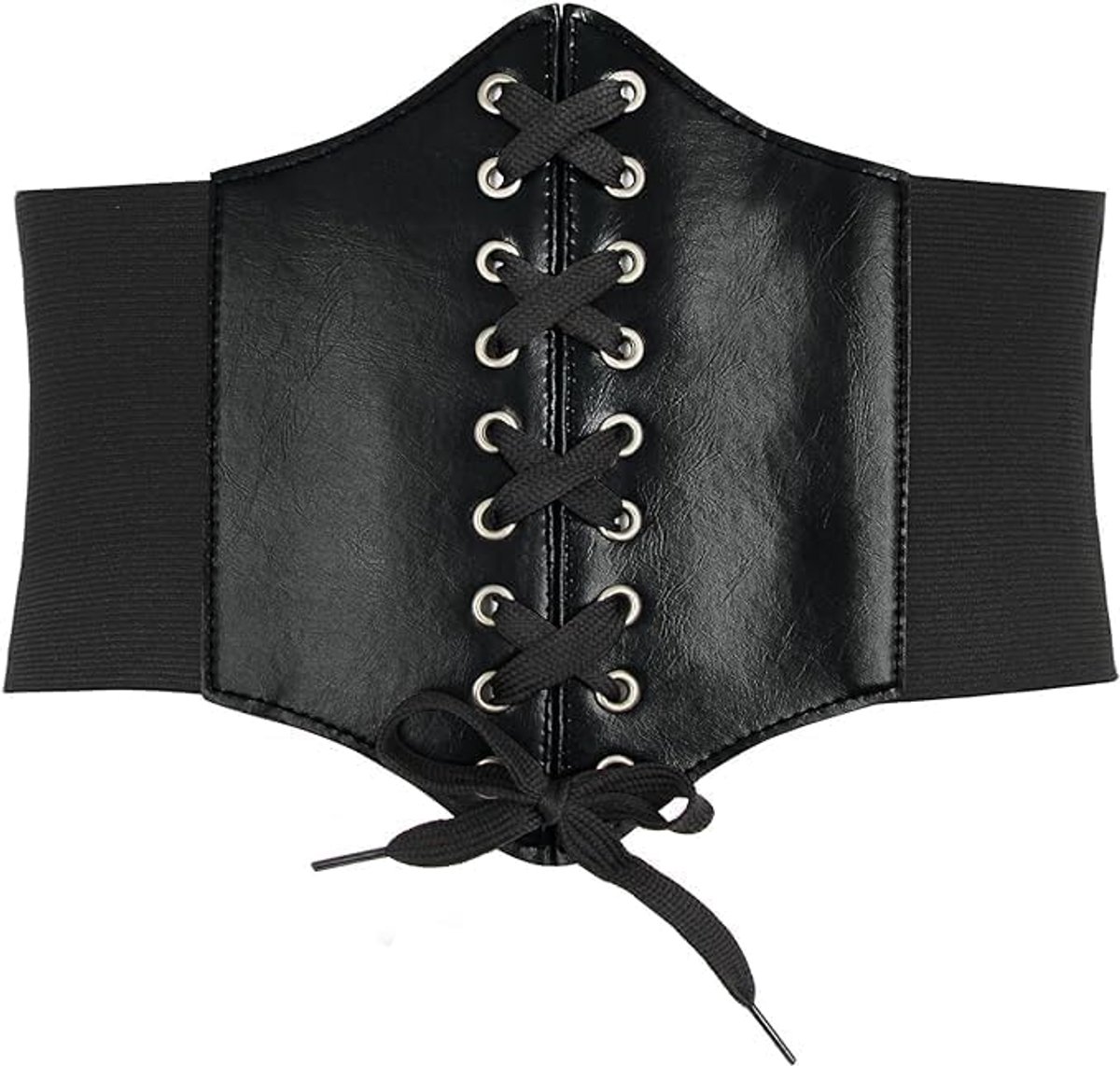 Elastische Lace-up Corset Riem Gebonden Waspie Brede Riemen Kostuum Stretch Taille Riem Cinch Riem Elastische Brede Riem Voor Halloween Thema Party