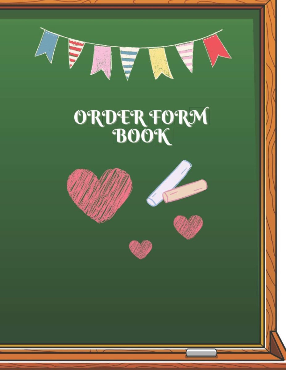 Form Book: Blackboard Design Cover : Purchase Order Log Book for Retail & Small Business, Large size 8.5*11