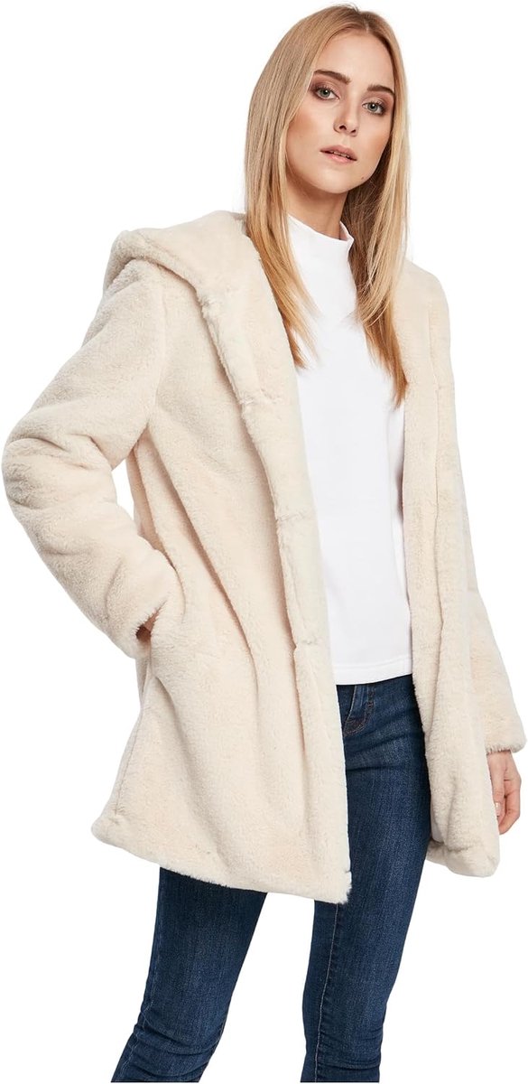 Classics Ladies Hooded Teddy Coat Tussenseizoensjas zwart #AraceliLook, Basics