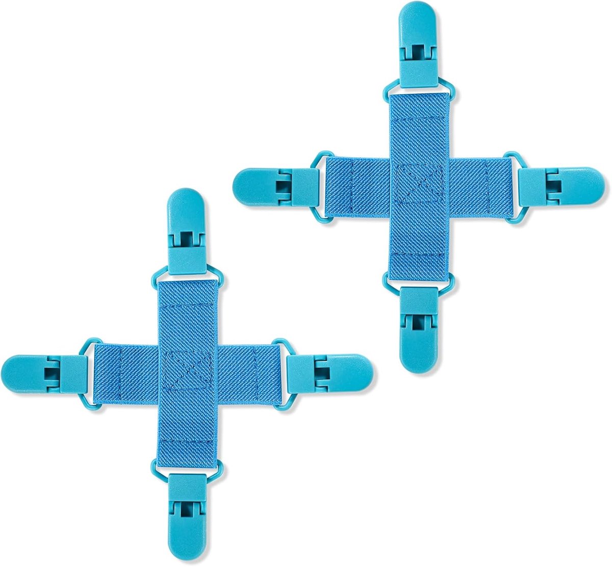 2st Bedlakenontwarrer, Blauw Lakenontwarrer Hoeslakendrogerontwarringsclips Wad Preventer voor Lakens Voorkomt dat Kleding van Dekbedden in de Knoop Raakt Draait Bolletjes Vormt