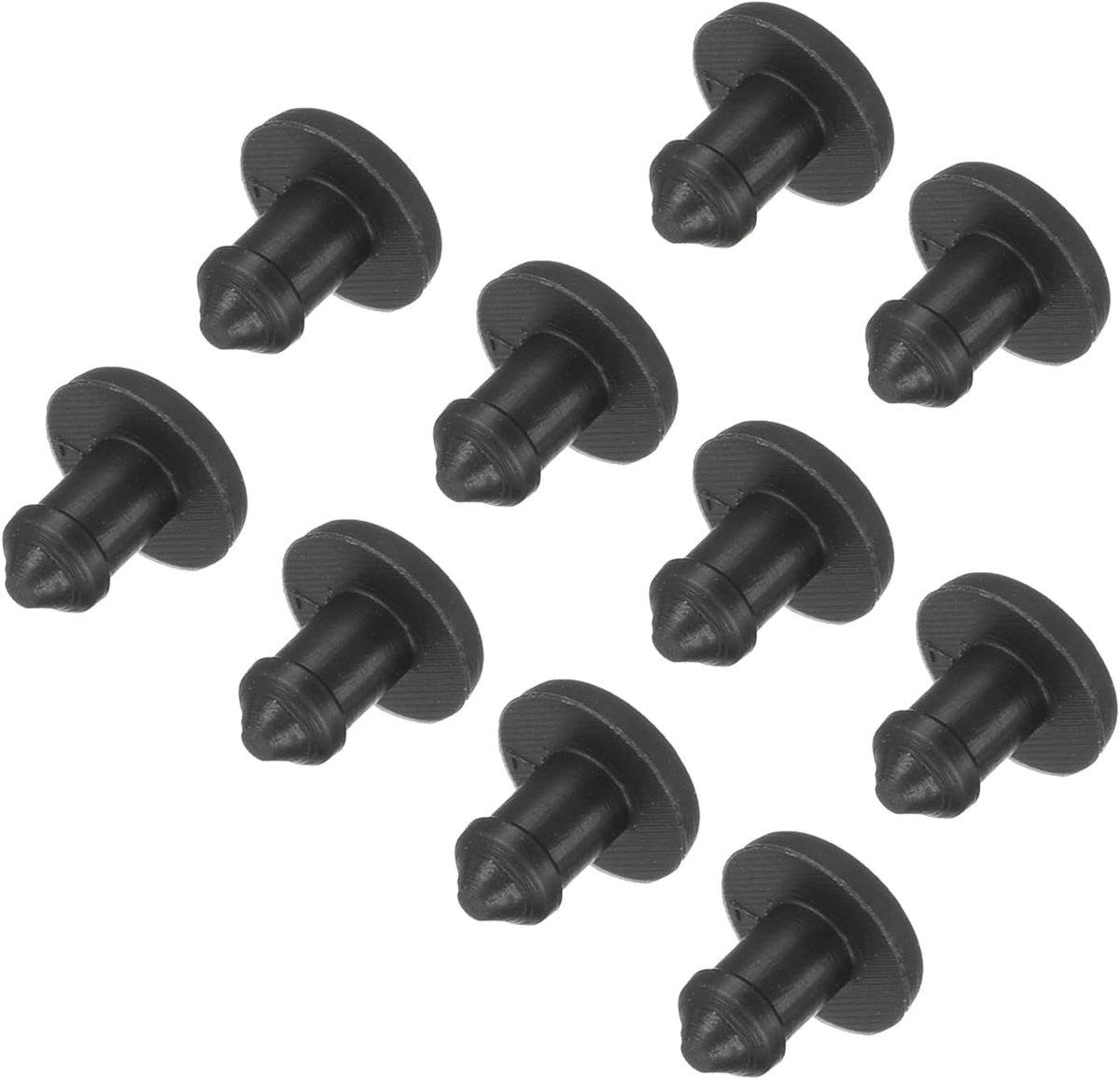 Siliconen stop siliconen gatstop rubberen stops blinde stoppen afdekstop Flush Type Panel Rond voor waterdichte afdichtingsstoppen 2,5 mm diameter zwart, verpakking van 50