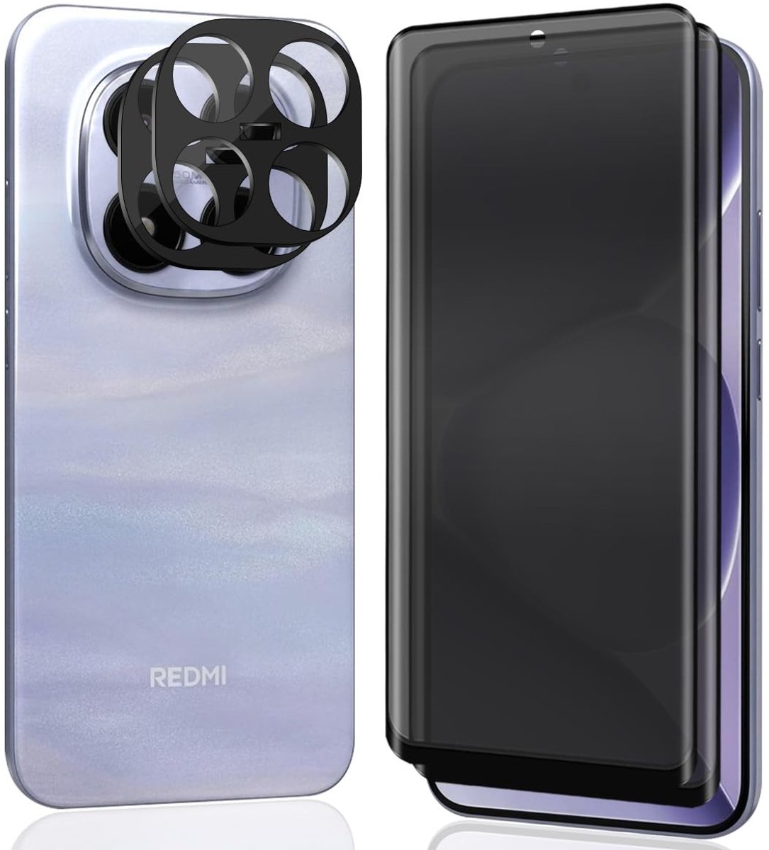 Omgoods - Displaybeschermfolie voor Smartphone, 2 Stuks Gehard Glas