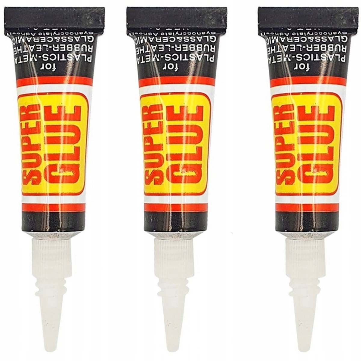 Rosfix Superlijm Set - Cyanoacrylaatlijm Sneldrogend 3x3g - Snelbindend 1 Min - Hardheid 65–80A
