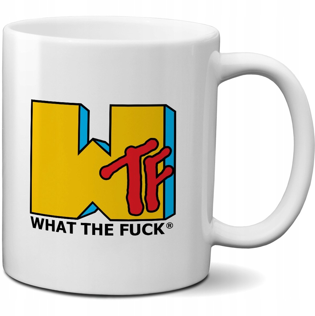Grappige Mok met Opdruk - WTF - 330ml