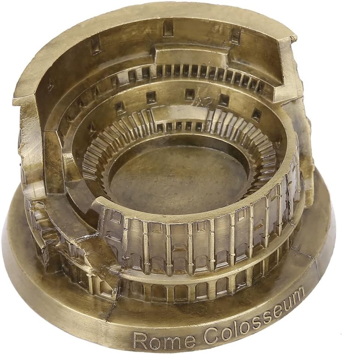 Miniatuur Romeins Colosseum Model van Metaal, Decoratieve Ornamenten voor Thuis en Kantoor, Uniek Kunstwerk voor Interieurdecoratie