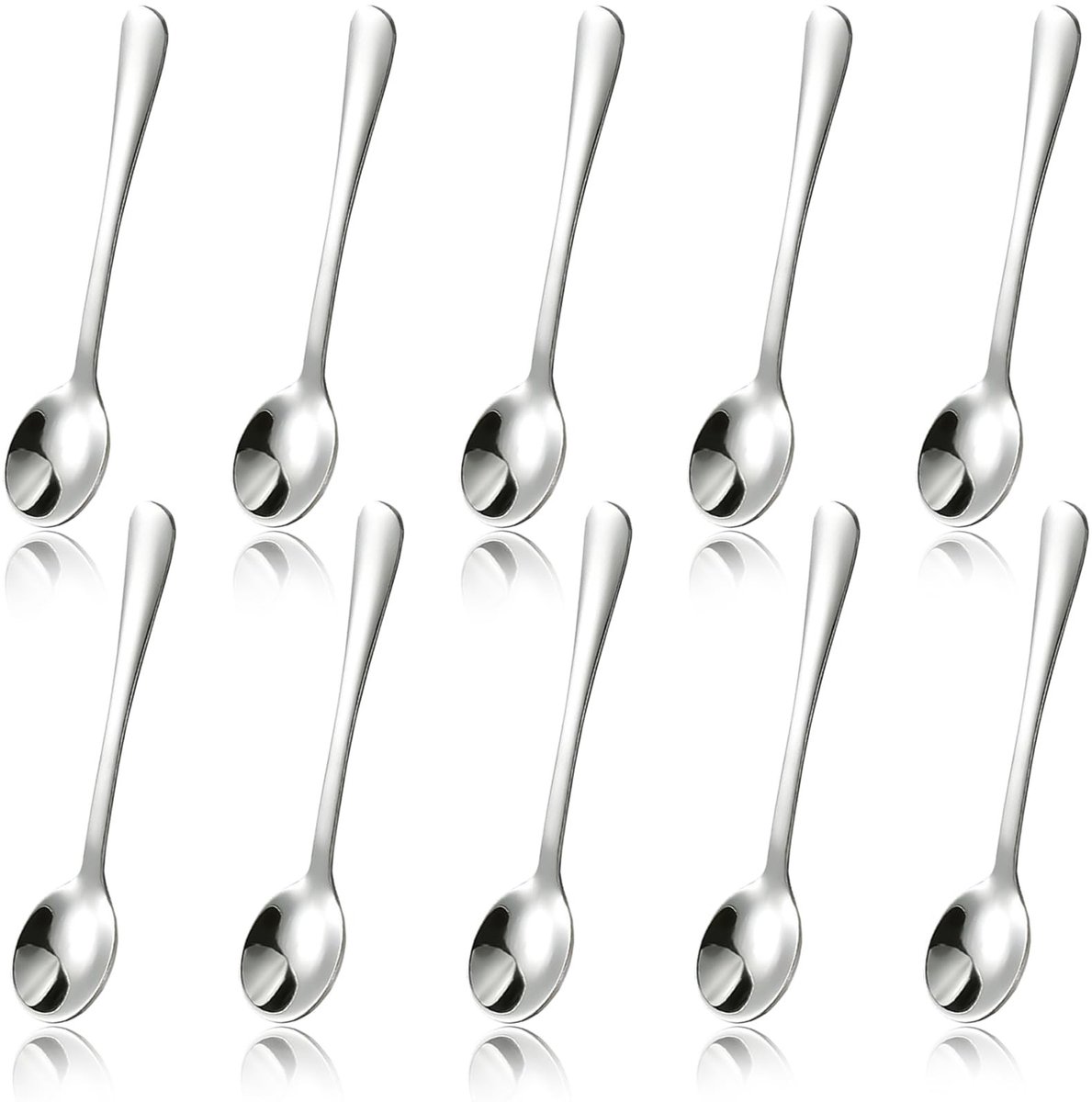 SolidKeus - Set van 10 Koffielepels van RVS
